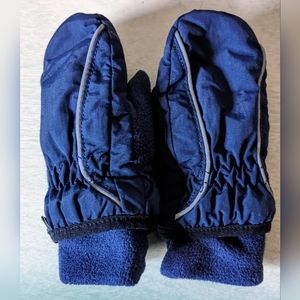 Navy Blue Toddler Snow Mittens